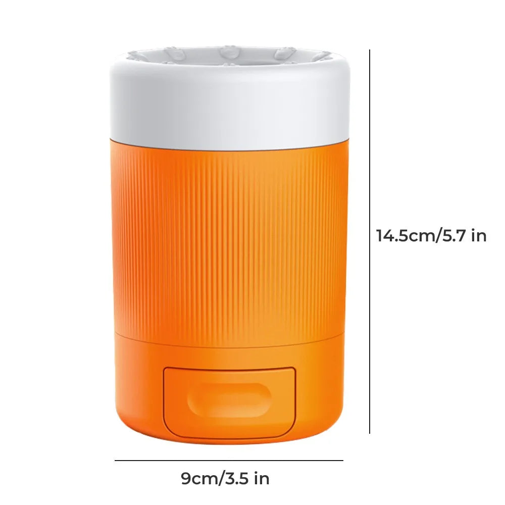 Portable Pet Paw Cleaning Cup With Soft Silicone Brush