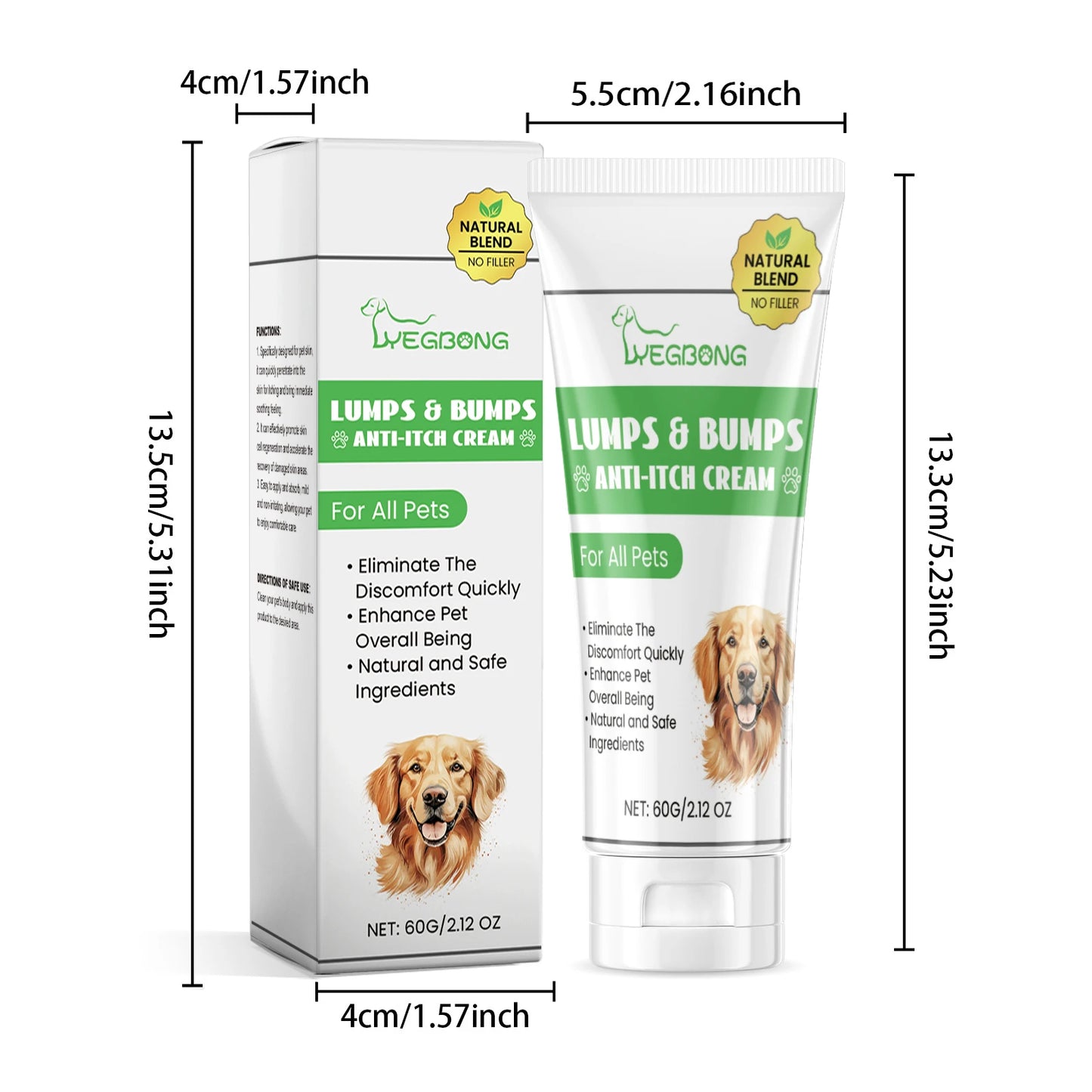 Yegbong Pet Skin Care Spray Soothing Itching Relief Redness