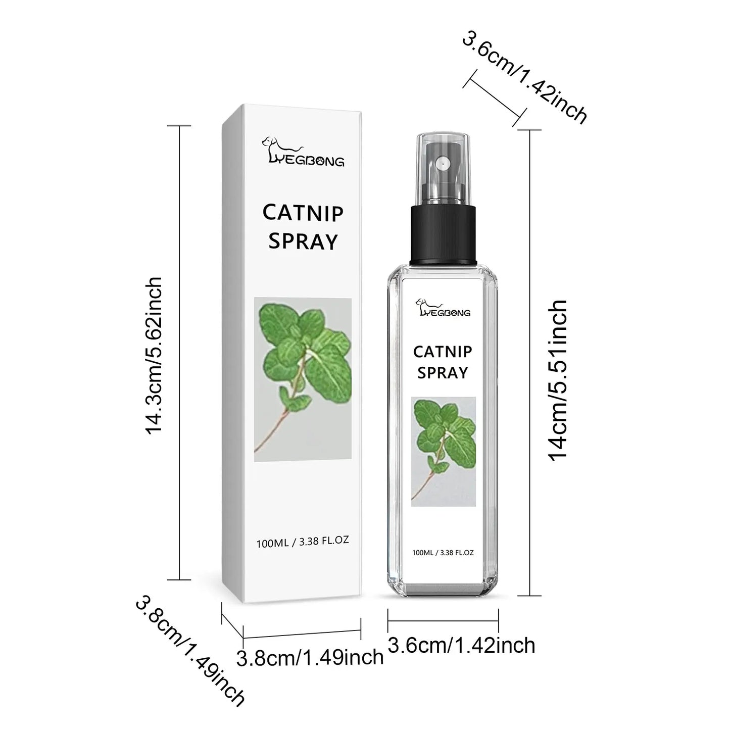 YEGBONG Catnip Spray Soothing Mist For Cat Health Natural