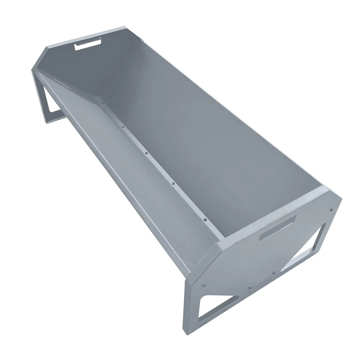 HiMISS Heavy Duty Galvanized Livestock Feeder Hay Trough V Shaped