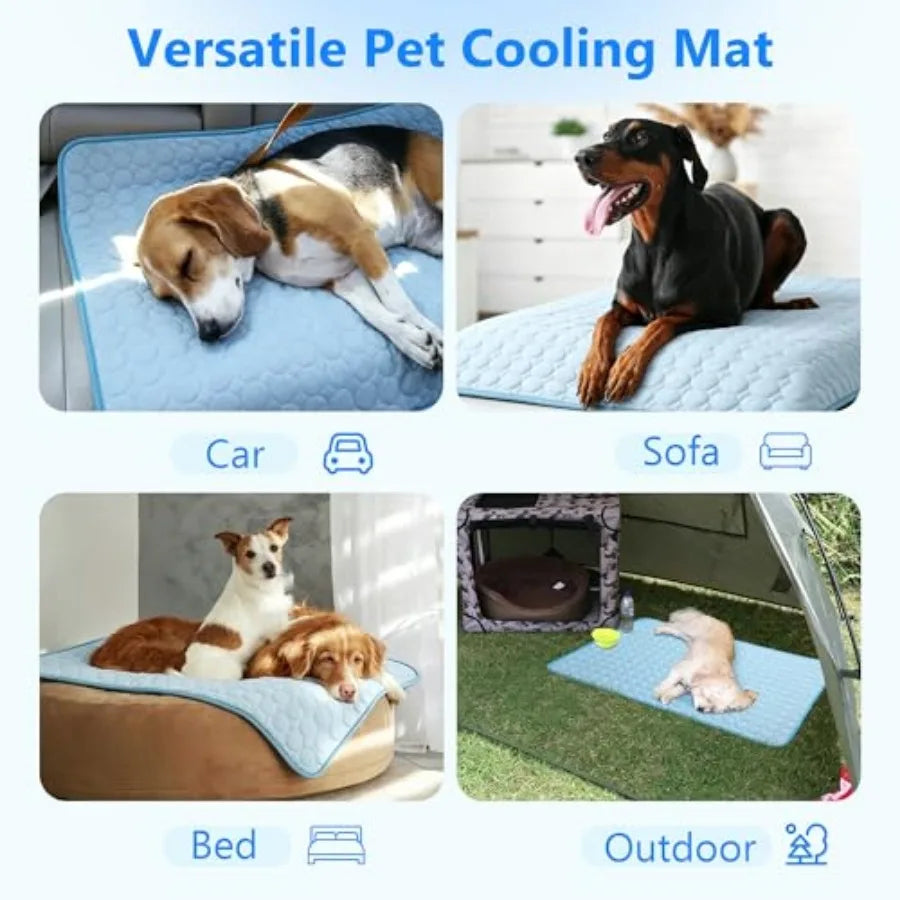 Self Cooling Dog Mat Non Slip Summer Pet Chill Blanket