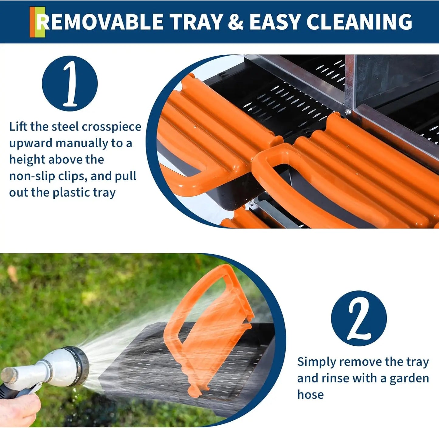 HiMISS Galvanized Chicken Nesting Box With Removable Lid