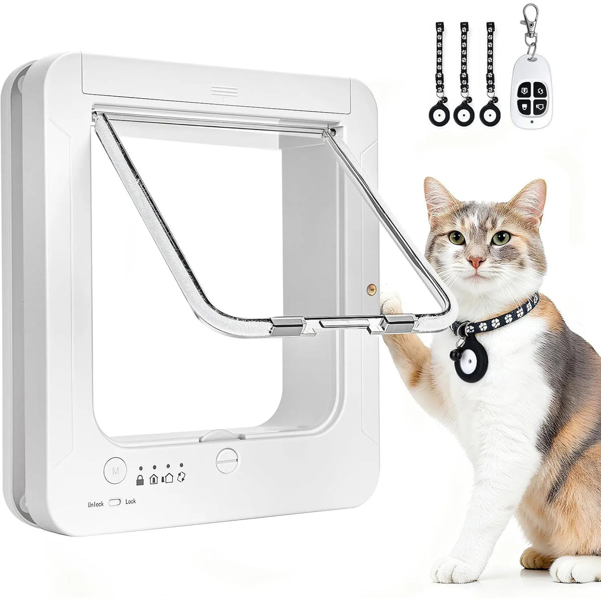 RFID Cat Door With Collar Recognition And Four Way Control