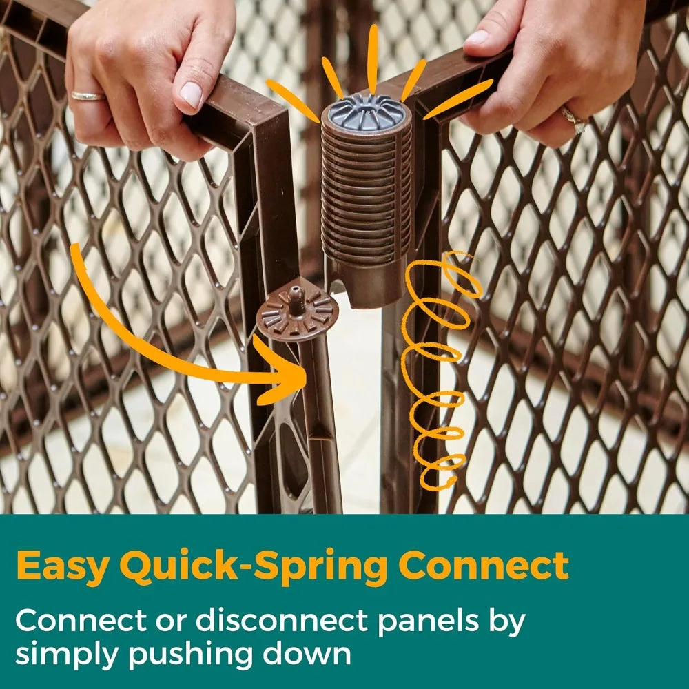 8-Panel Petyard Passage Freestanding Folding Dog Enclosure