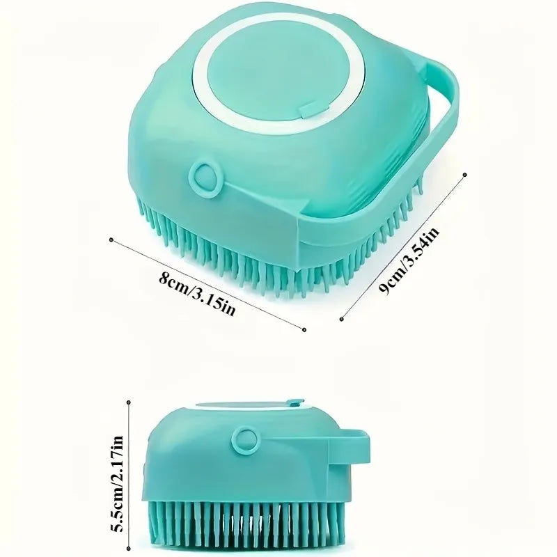 Pet Grooming Kit With Deshedding Brush And Silicone Bath Brush