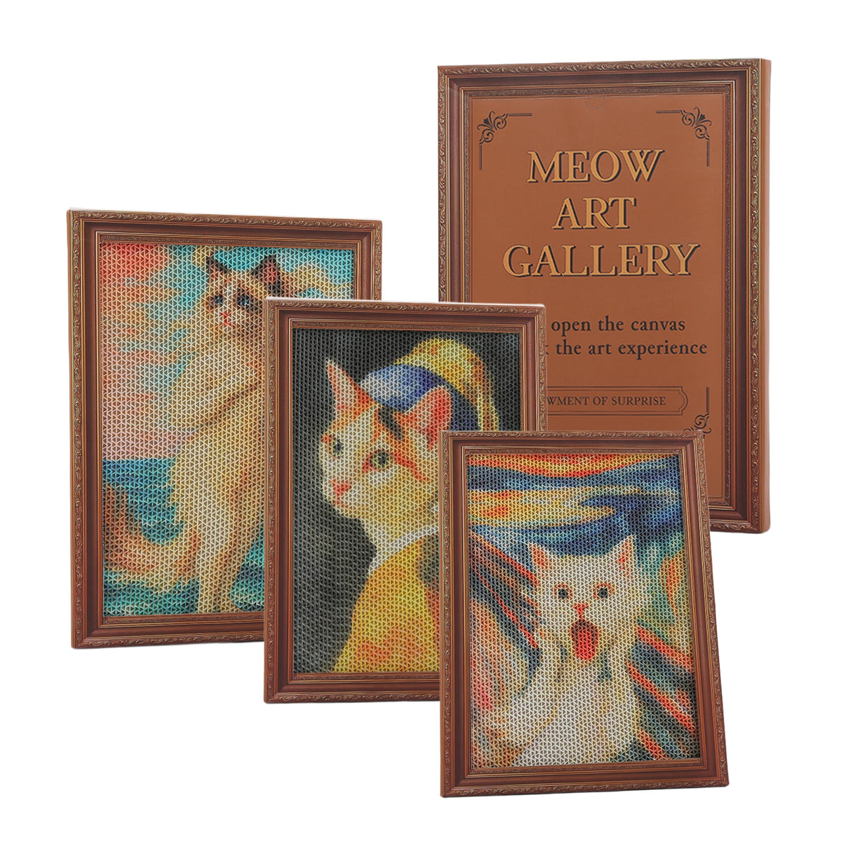 PAWZ Road Cardboard Cat Wall Scratcher Boards With Adhesive Strips