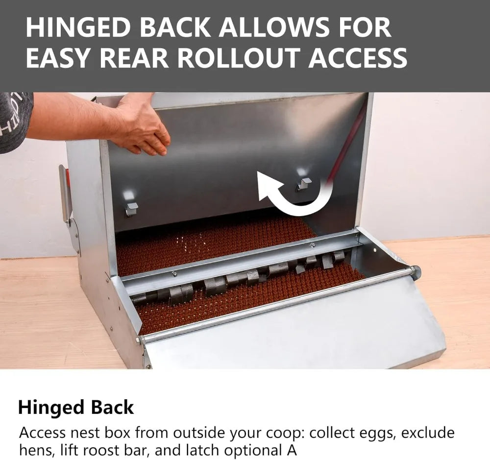 Chicken Nesting Box With Roll Away Egg Design 20 Hens