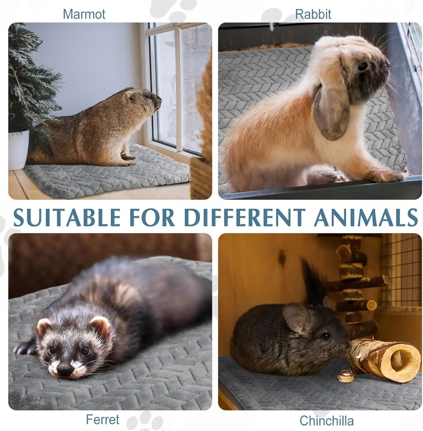 4-Pack Self-Heating Cat Pad For Indoor Outdoor Pets