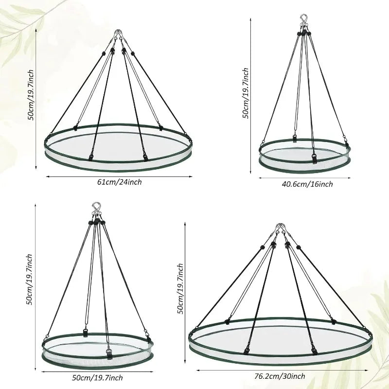 Folding Mesh Bird Trap Tray for Outdoor Feeding and Hanging