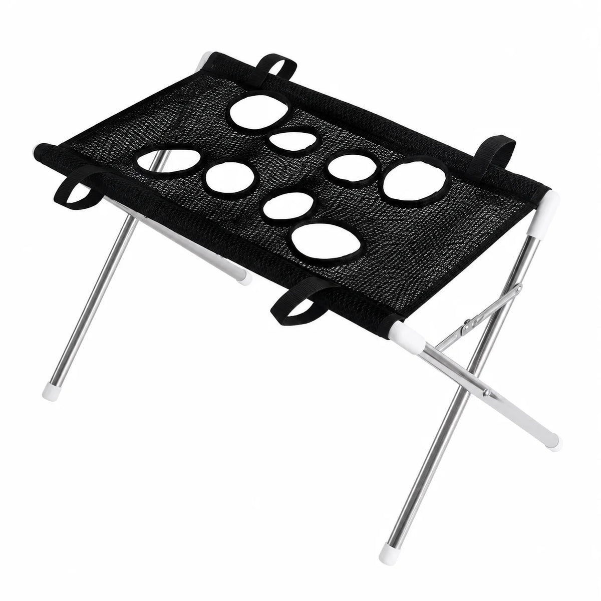 Foldable Pet Grooming Table With Breathable Mesh Platform