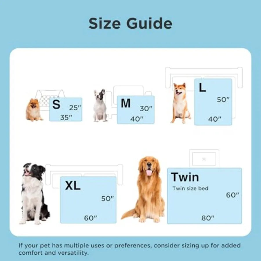 Premium Breathable Self Cooling Pet Throw Blanket For Dogs