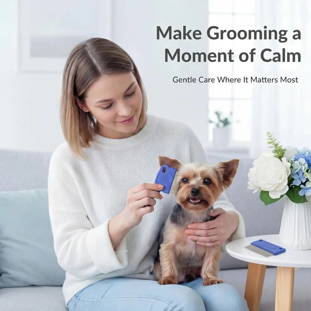 Tear Stain Remover Comb Set for Dogs and Cats Grooming