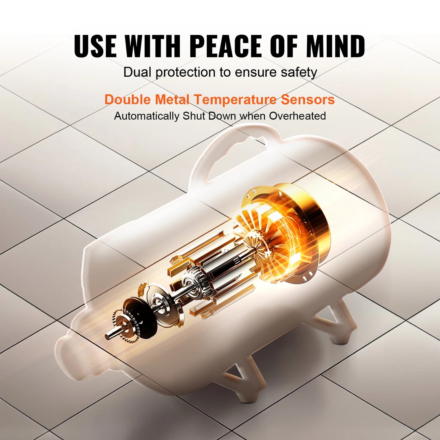SucceBuy Dog Blow Dryer With Adjustable Speed Temperature And Nozzles