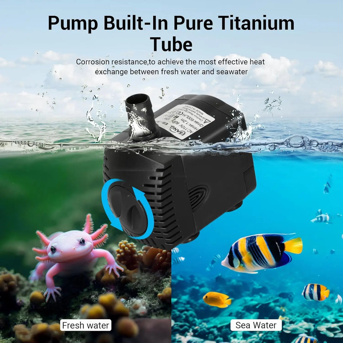 Quiet Aquarium Chiller For Fish Tanks And Hydroponics Cooling