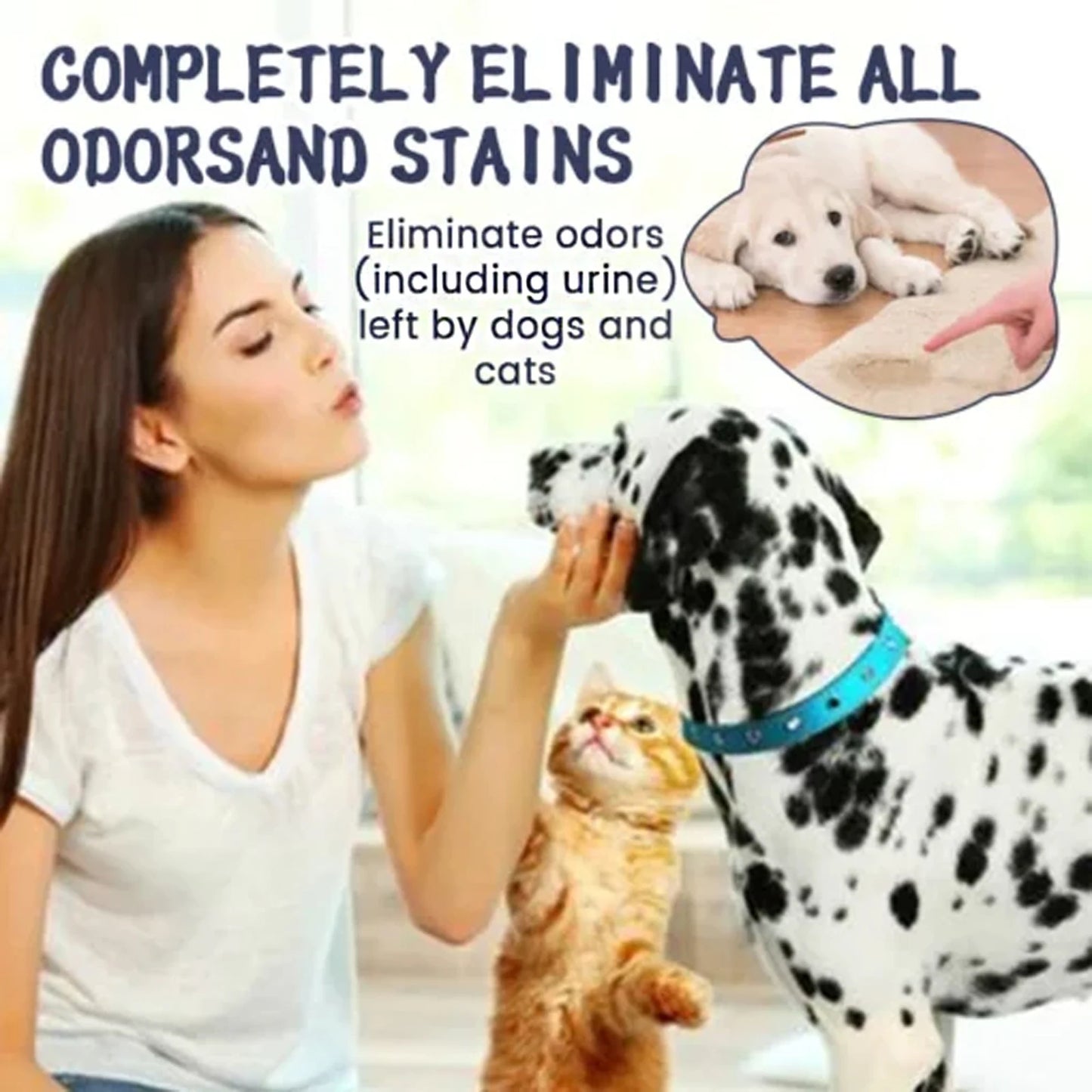 YEGBONG Pet Deodorant Spray Natural Odor Remover Mist