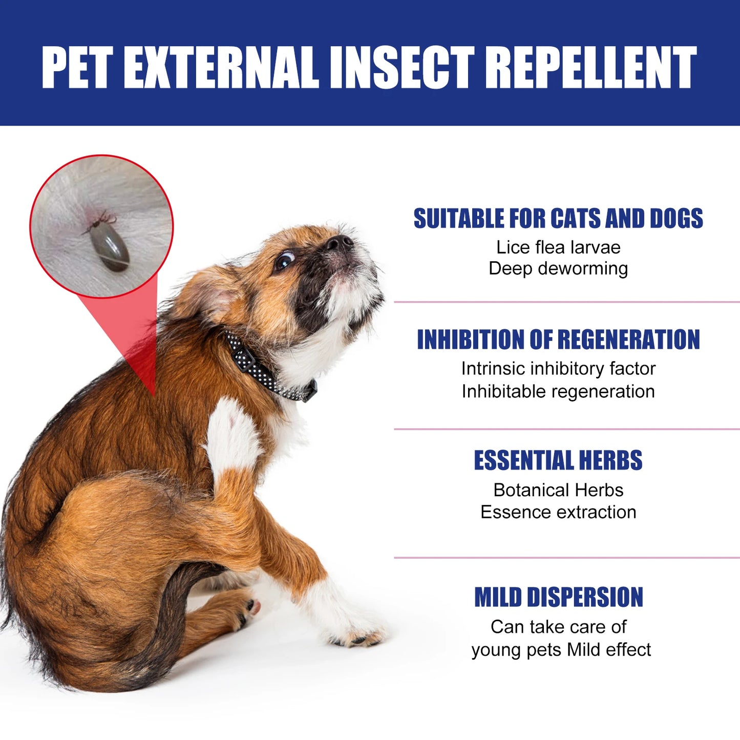 Yegbong Pet Insect Repellent Spray for Skin Care and Relief