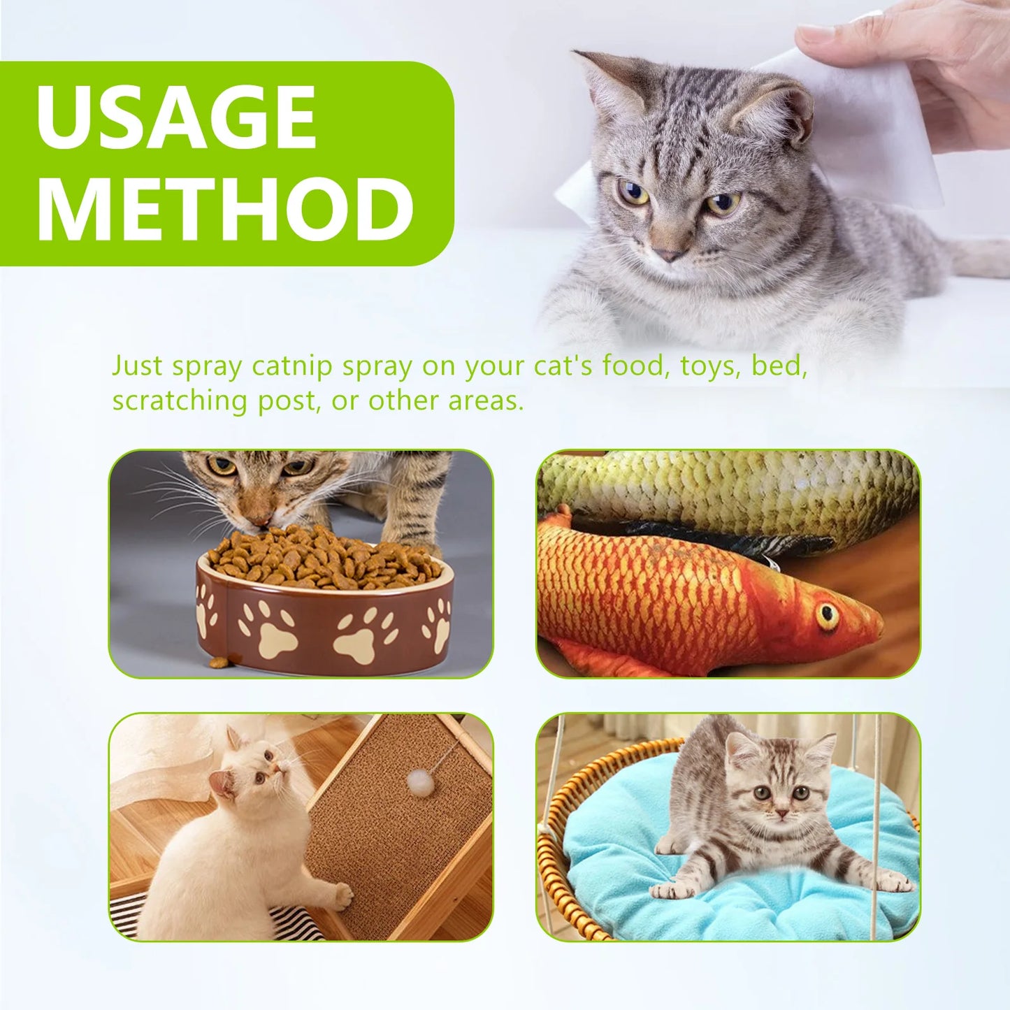 YEGBONG Catnip Spray Soothing Mist For Cat Health Natural