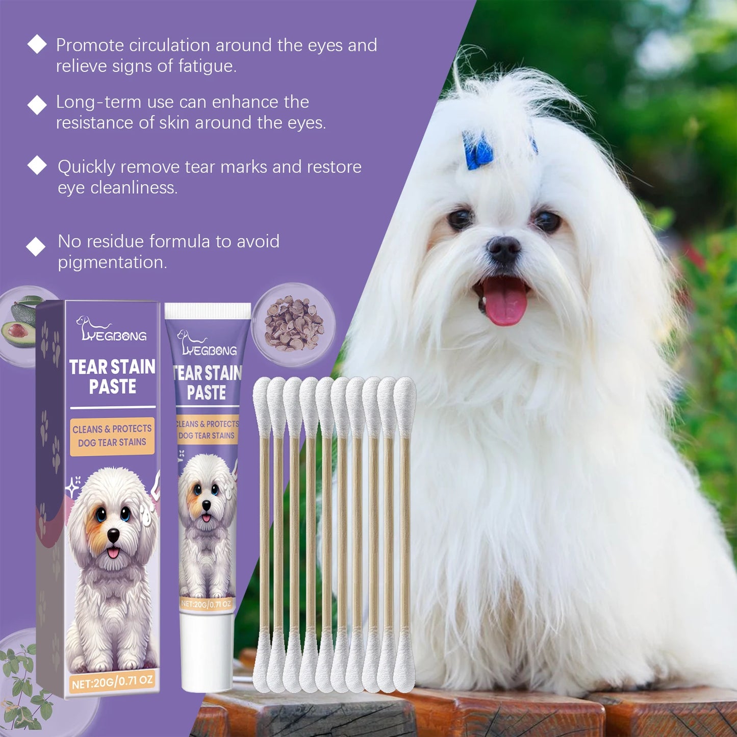 YEGBONG Pet Eye Care Cream For Tear Stains And Dirt