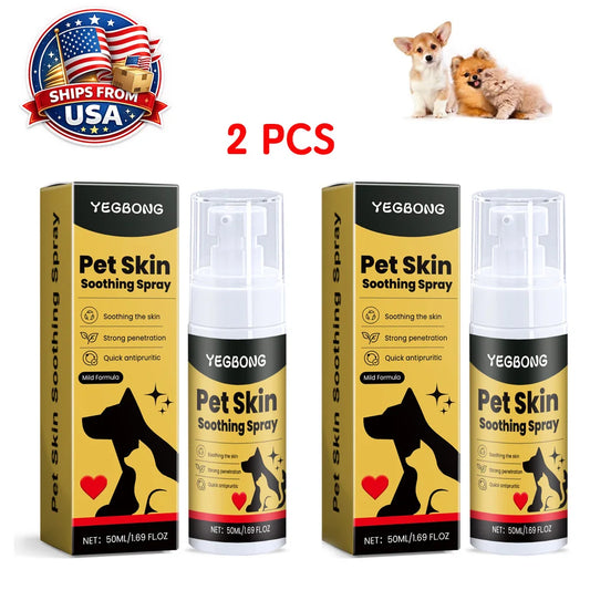 Pet Skin Soothing Spray For Dogs And Cats Natural Relief