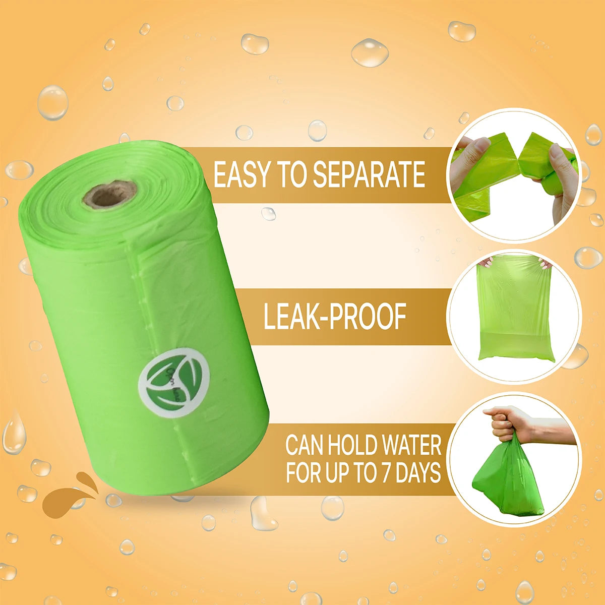Biodegradable Dog Poop Bags 900 Count Leakproof Easy Tear Dispenser