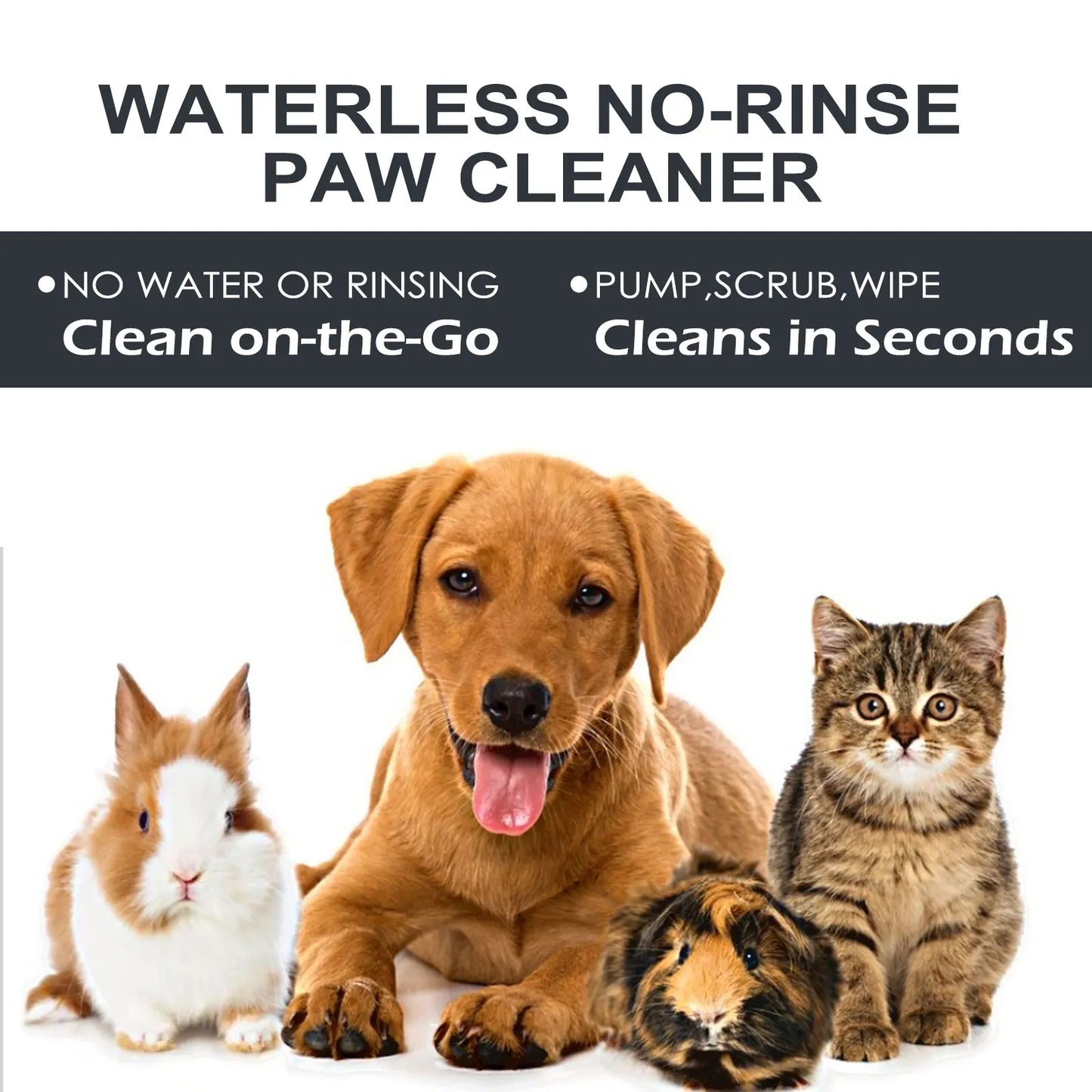 YEGBONG Waterless Pet Paw Cleaner Rich Bubble Formula