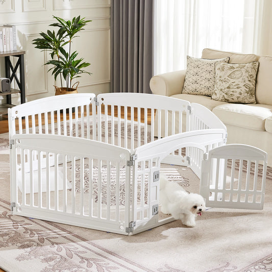 6 Panel Dog Playpen Foldable Indoor Outdoor Pet Fence