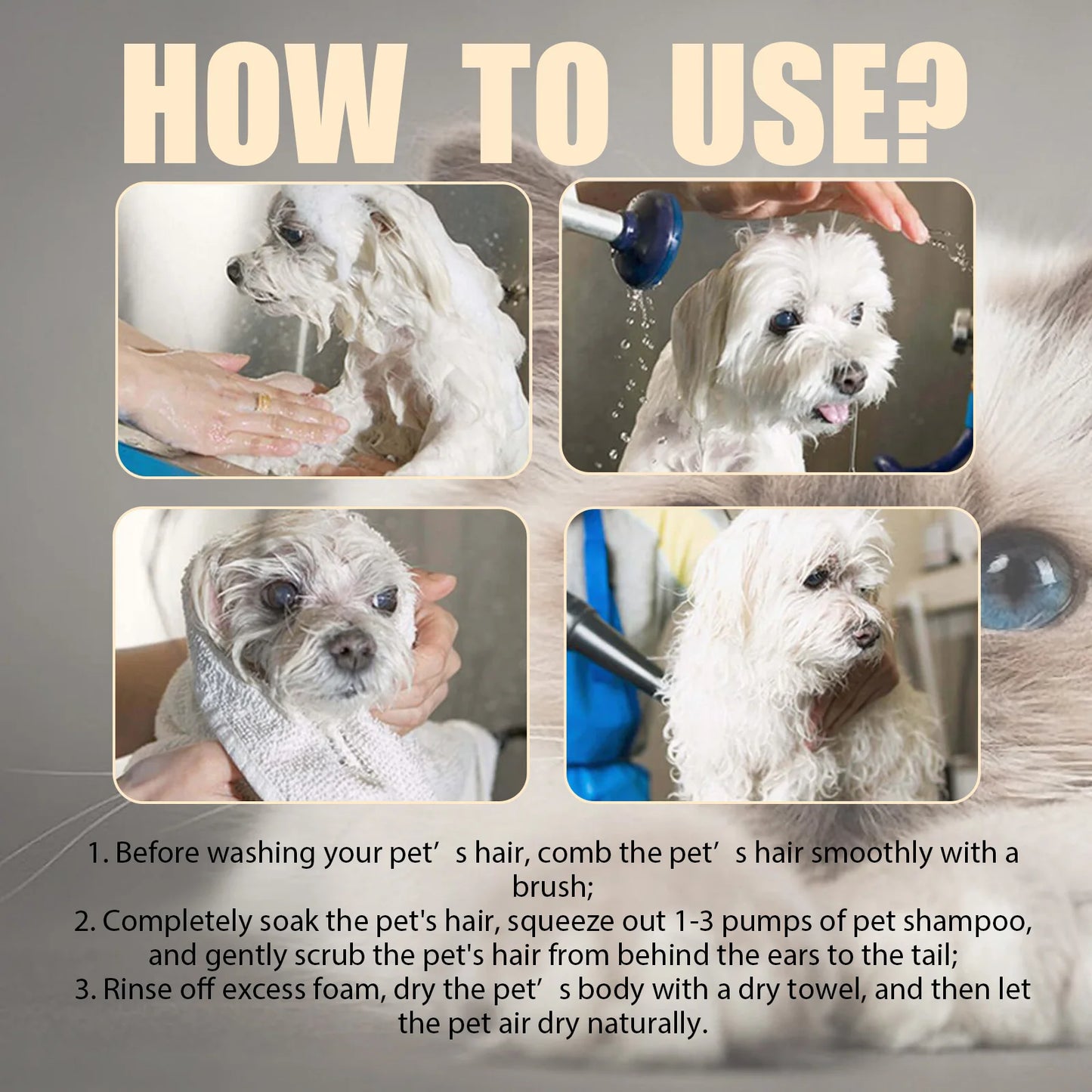 YEGBONG Gentle Pet Cleaning Shampoo For Dogs And Cats