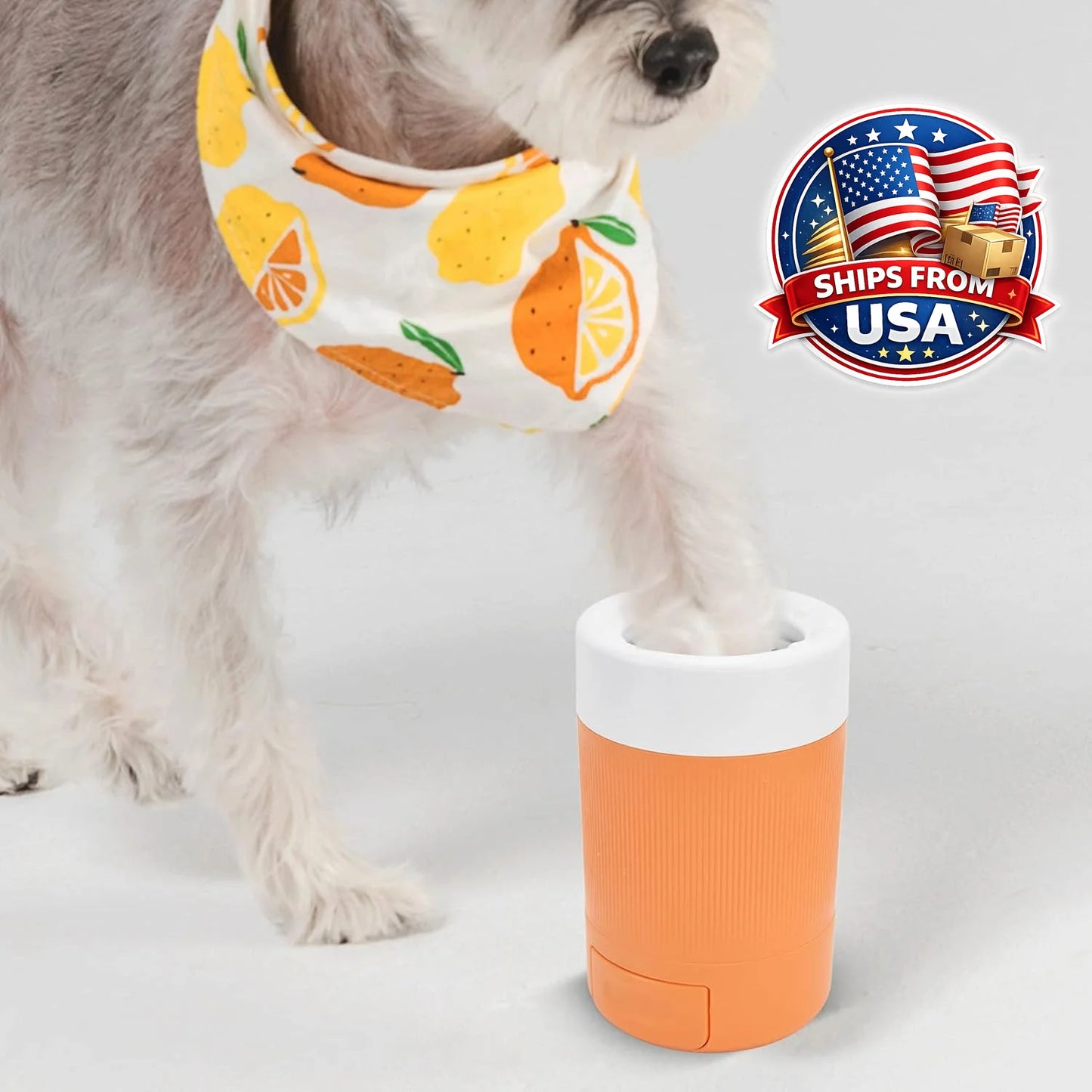 Portable Pet Paw Cleaning Cup With Soft Silicone Brush