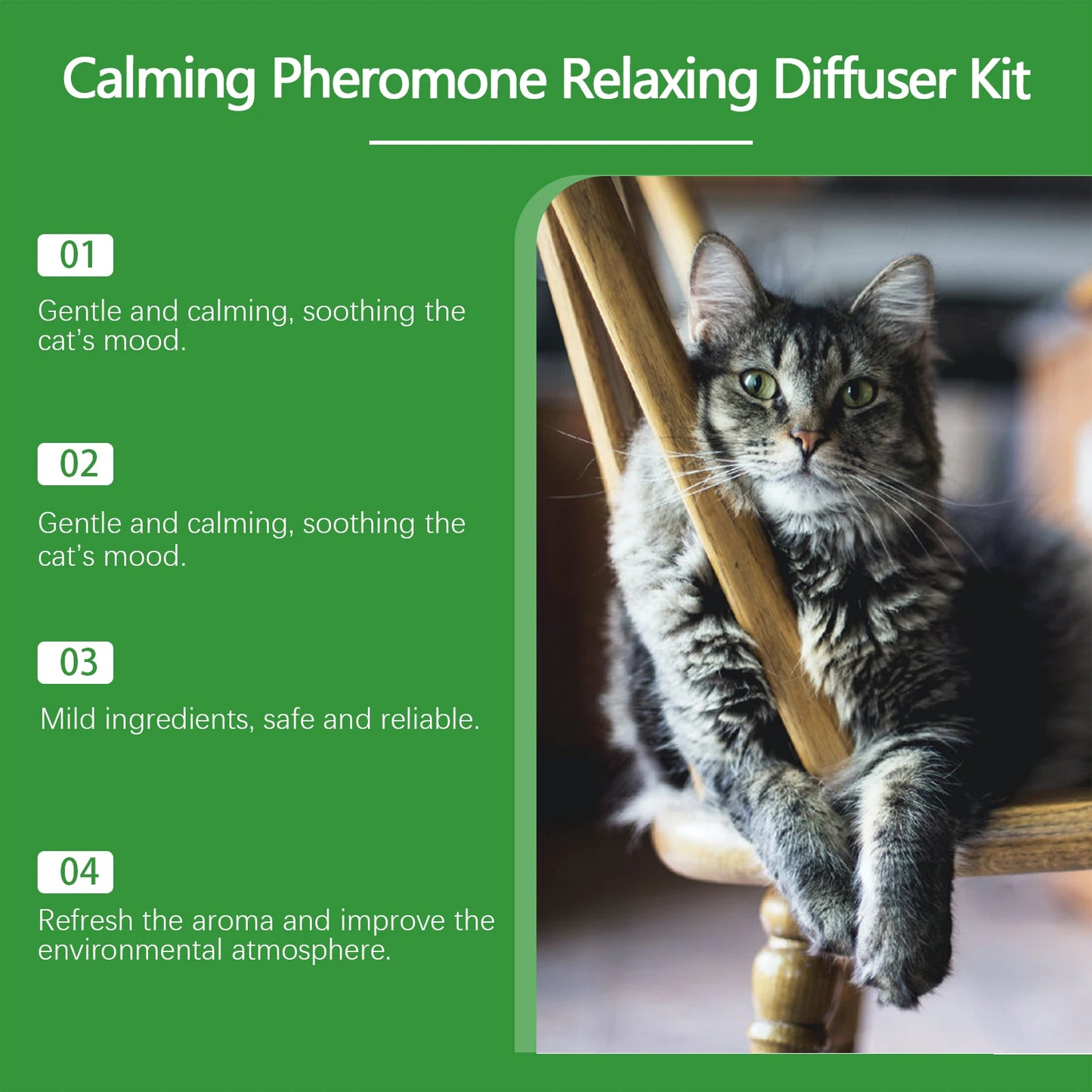 YEGBONG Cat Calming Set Gentle Formula Soothing Comfort