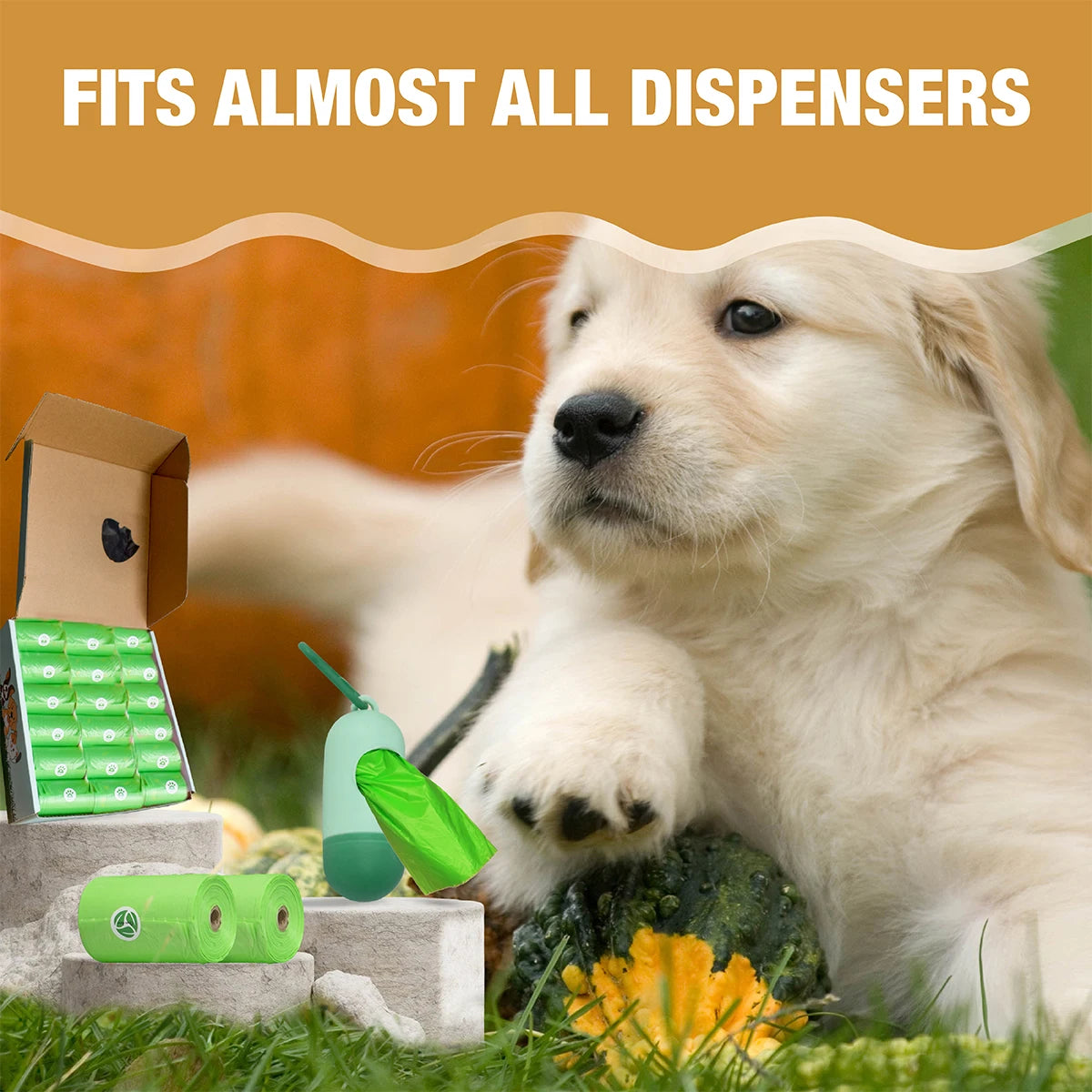 Biodegradable Dog Poop Bags 900 Count Leakproof Easy Tear Dispenser