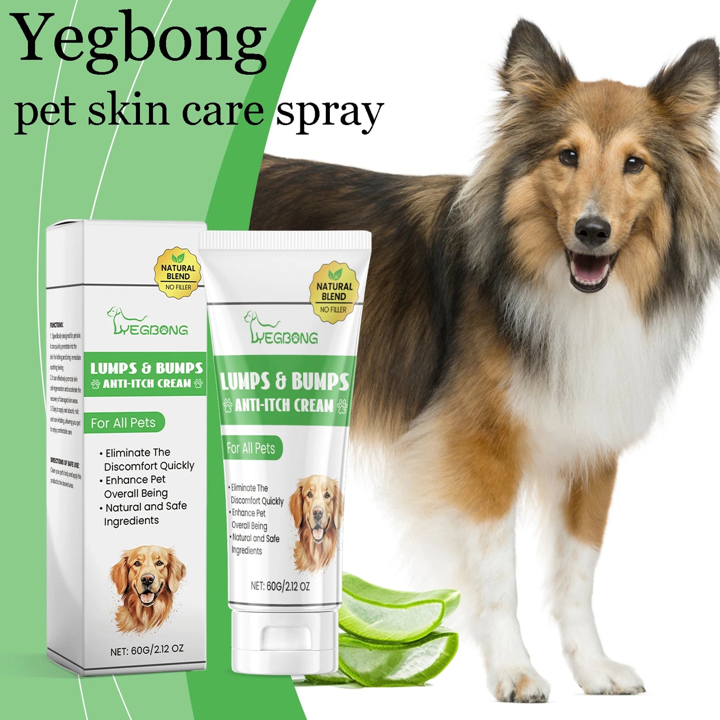 Yegbong Pet Skin Care Spray Soothing Itching Relief Redness