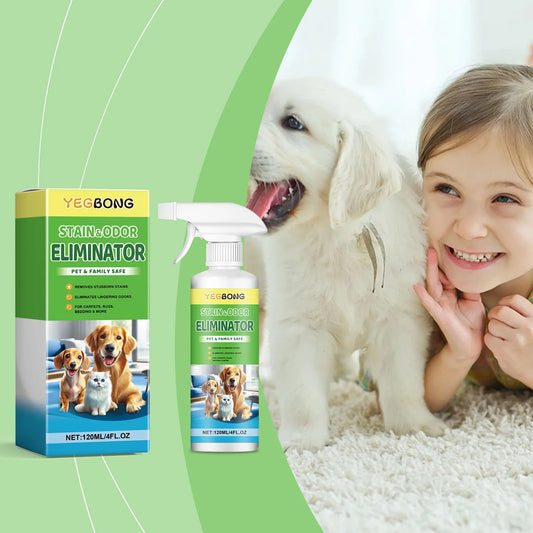YEGBONG Pet Stain Cleaner Spray Stain Removal and Odor Elimination