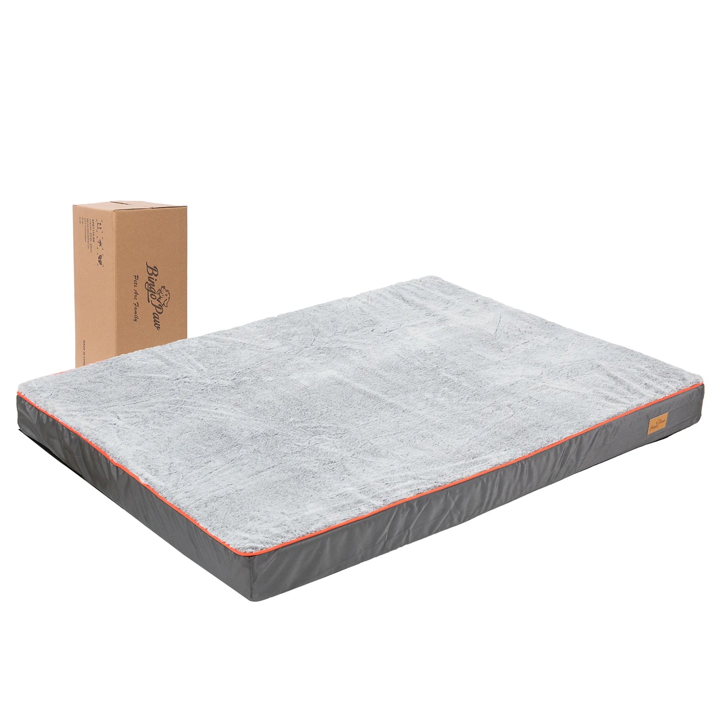 BINGOPAW Waterproof Memory Foam Dog Bed With Removable Washable Cover