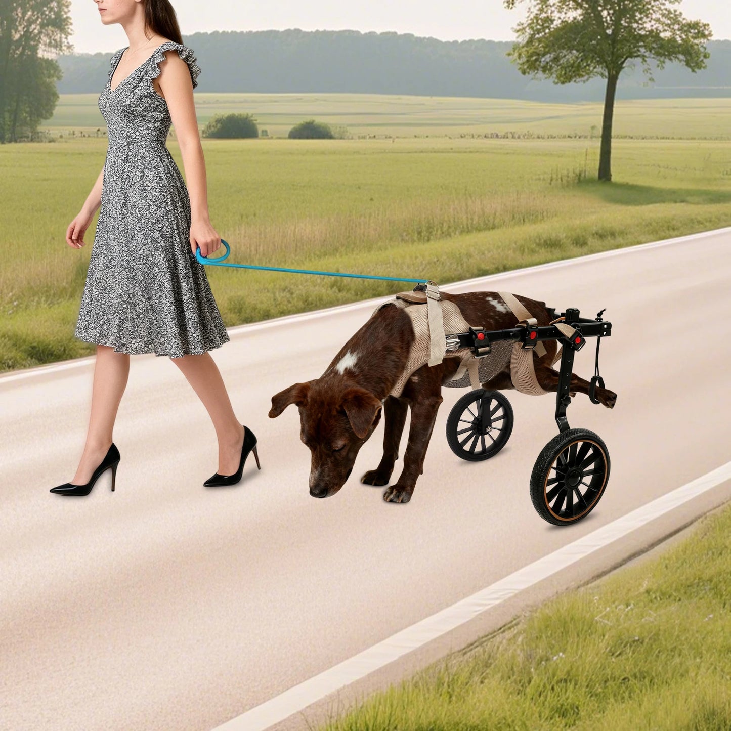 Bymaocar Pet Walking Aid Wheelchair For Senior Dogs Back Legs
