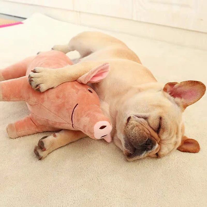 XLeiPet Plush Pig Dog Chew Sleeping Toy For Small Dogs