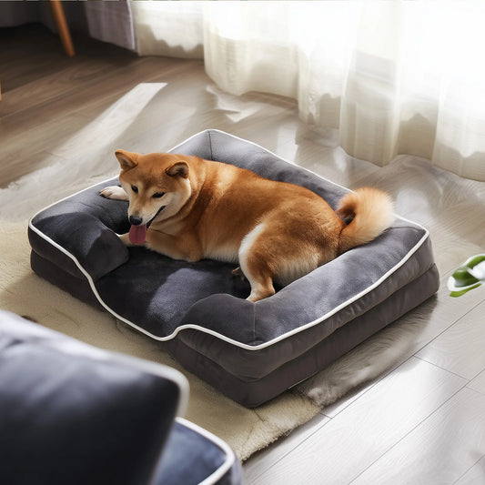 MCQ Orthopedic Memory Foam Dog Bed With Washable Cover