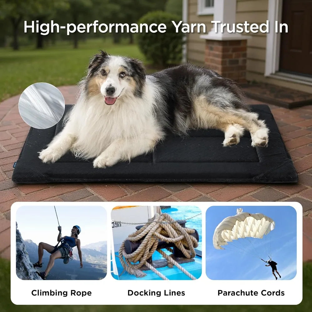 DAFIFY Chew Proof Dog Bed Durable Crate Pad For Chewers