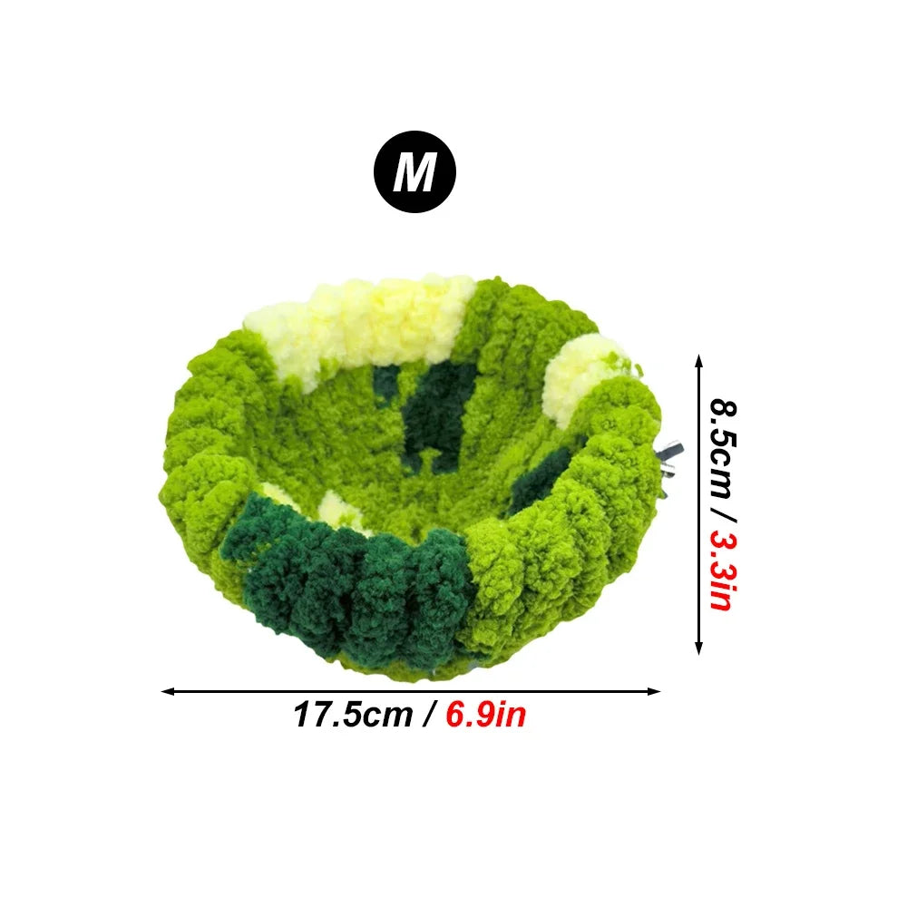 NONECN Plush Bird Bed Nest For Small Animals Parrot Cage Accessories