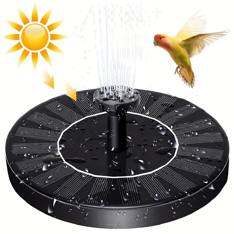Floating Solar Water Fountain 1.4W Solar Powered Pond Pump Nozzles