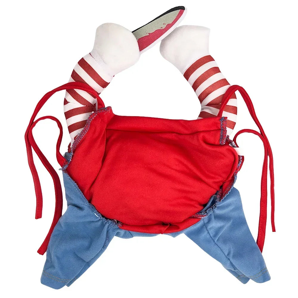 Halloween Chucky Doll Costume For Dogs And Cats Funny Outfit