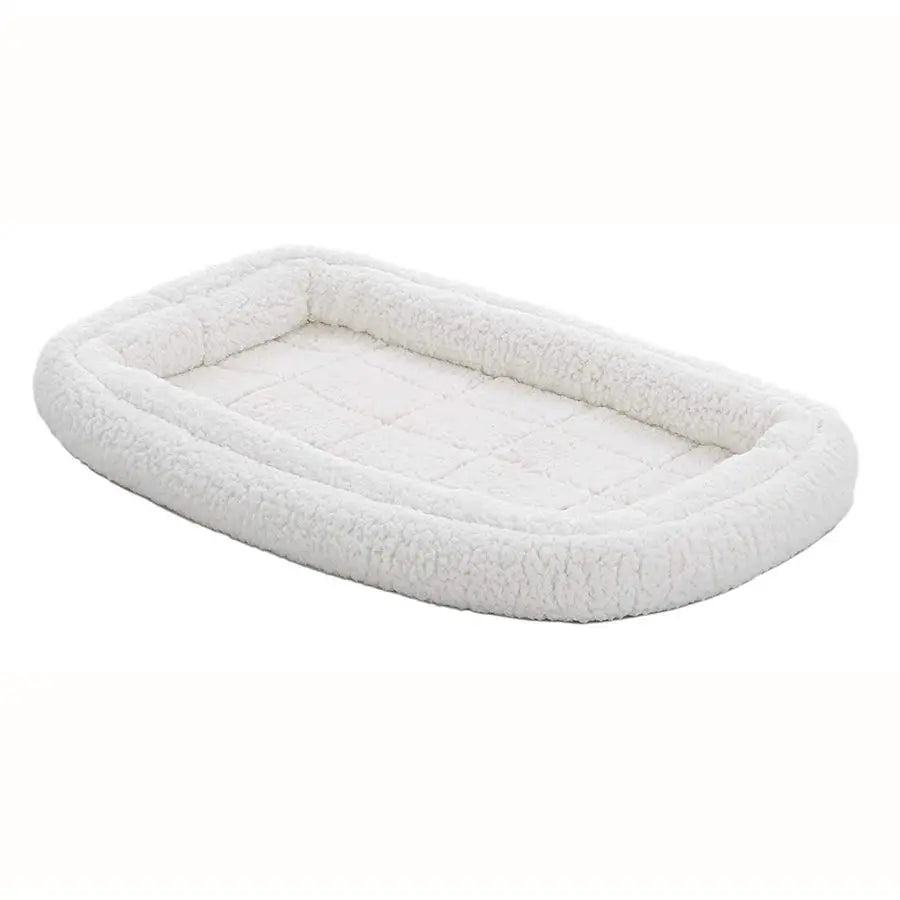 XMSJ QuietTime Double Bolster Pet Bed for Dogs Machine Washable