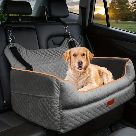 Memory Foam Dog Car Seat Booster Cushion With Thick Washable Padding