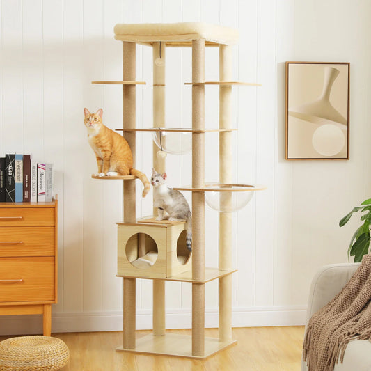 PAWZ Ro Multi Level Cat Tree With Scratching Posts Tower