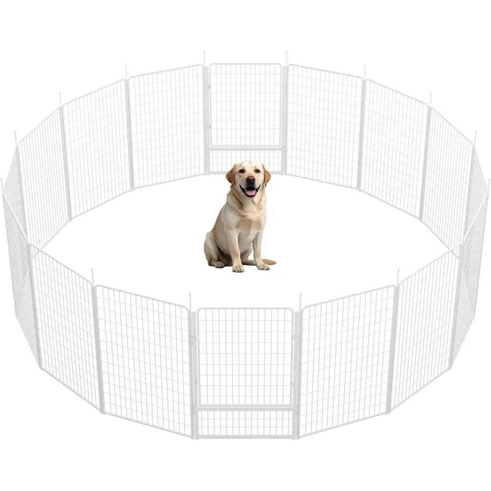 Indoor Dog Play Pen Easy Setup Anti Rust Pet Fence