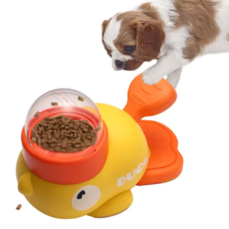 Duck Themed Interactive Pet Feeder Puzzle Toy For Dogs And Cats