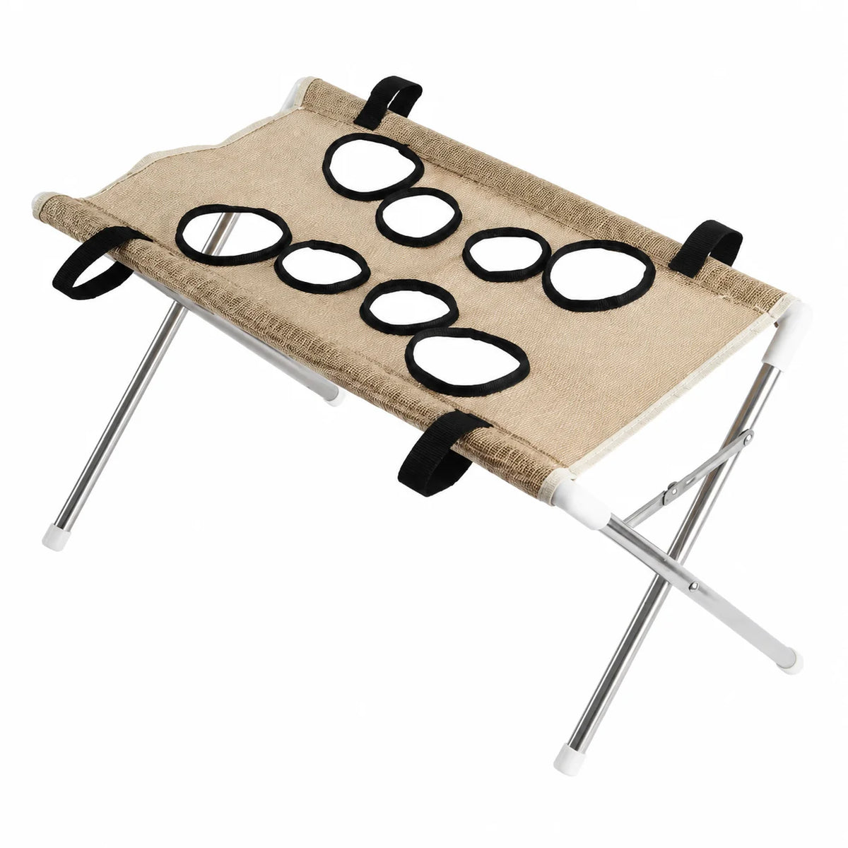 Foldable Pet Grooming Table With Breathable Mesh Platform