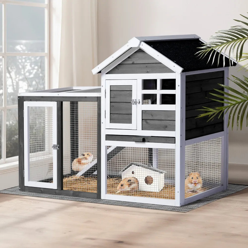 Wooden Chicken Coop Hen House With Nesting Box