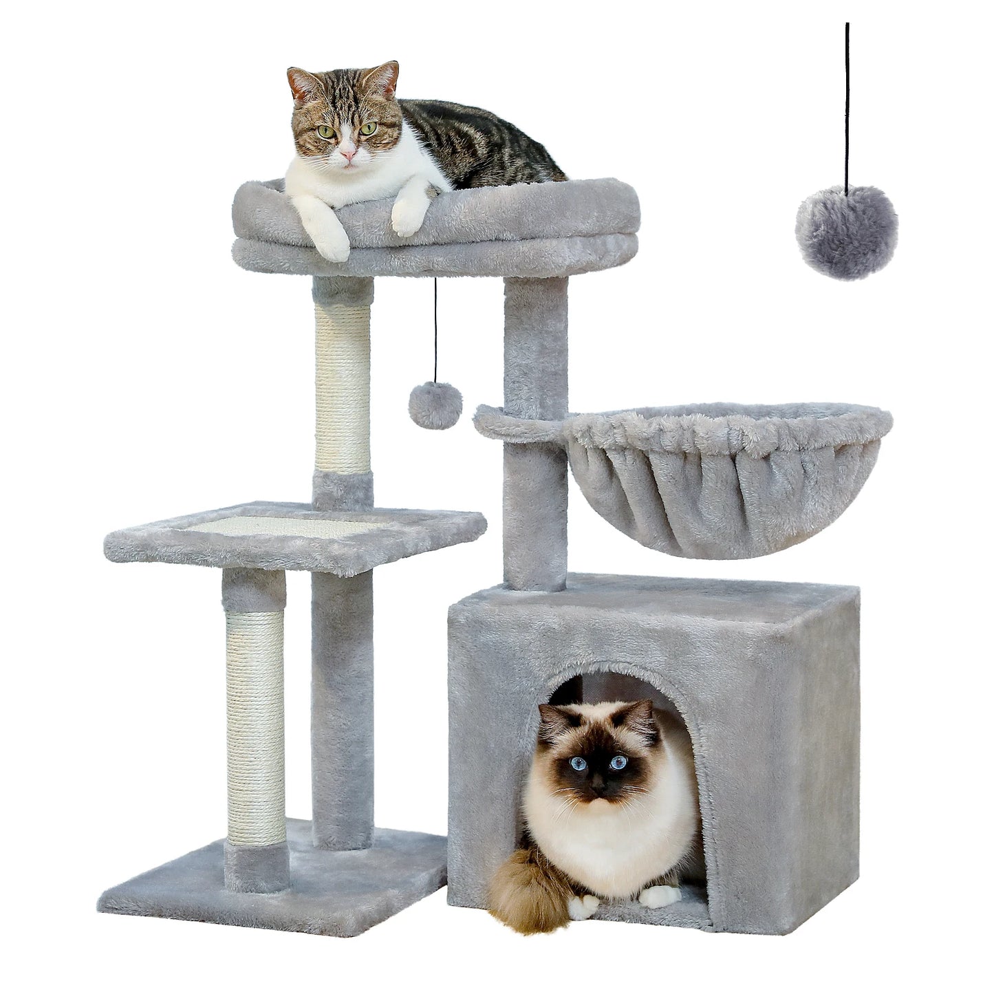 PAWZ Road Cat Tree Tower for Cats with Scratching Posts