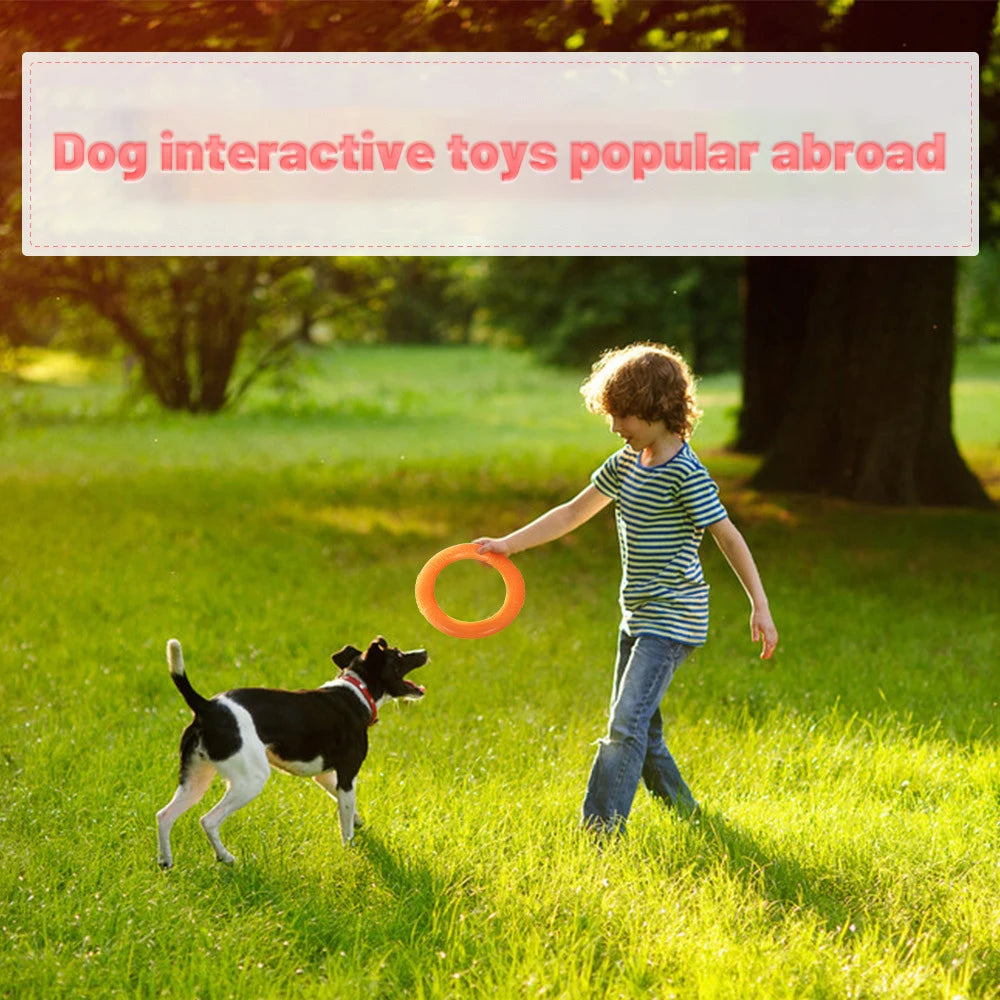 Dog Toy Flying Disk Ring Puller Eva Interactive Training