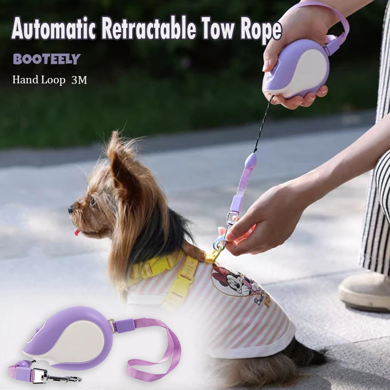 Booteely Auto Retractable Dog Leash With Quick Release Handle